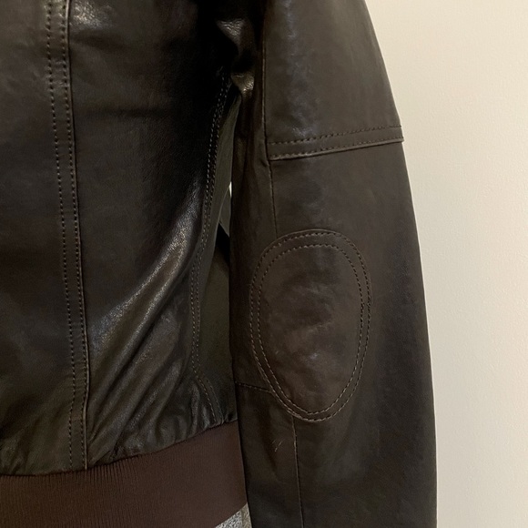 Soia & Kyo Leather Bomber Jacket - Picture 3 of 8